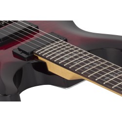 Schecter 3680 Electric Guitar Demon Series-6R - Crimson Red Burst (CRB)