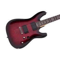 Schecter 3680 Electric Guitar Demon Series-6R - Crimson Red Burst (CRB)