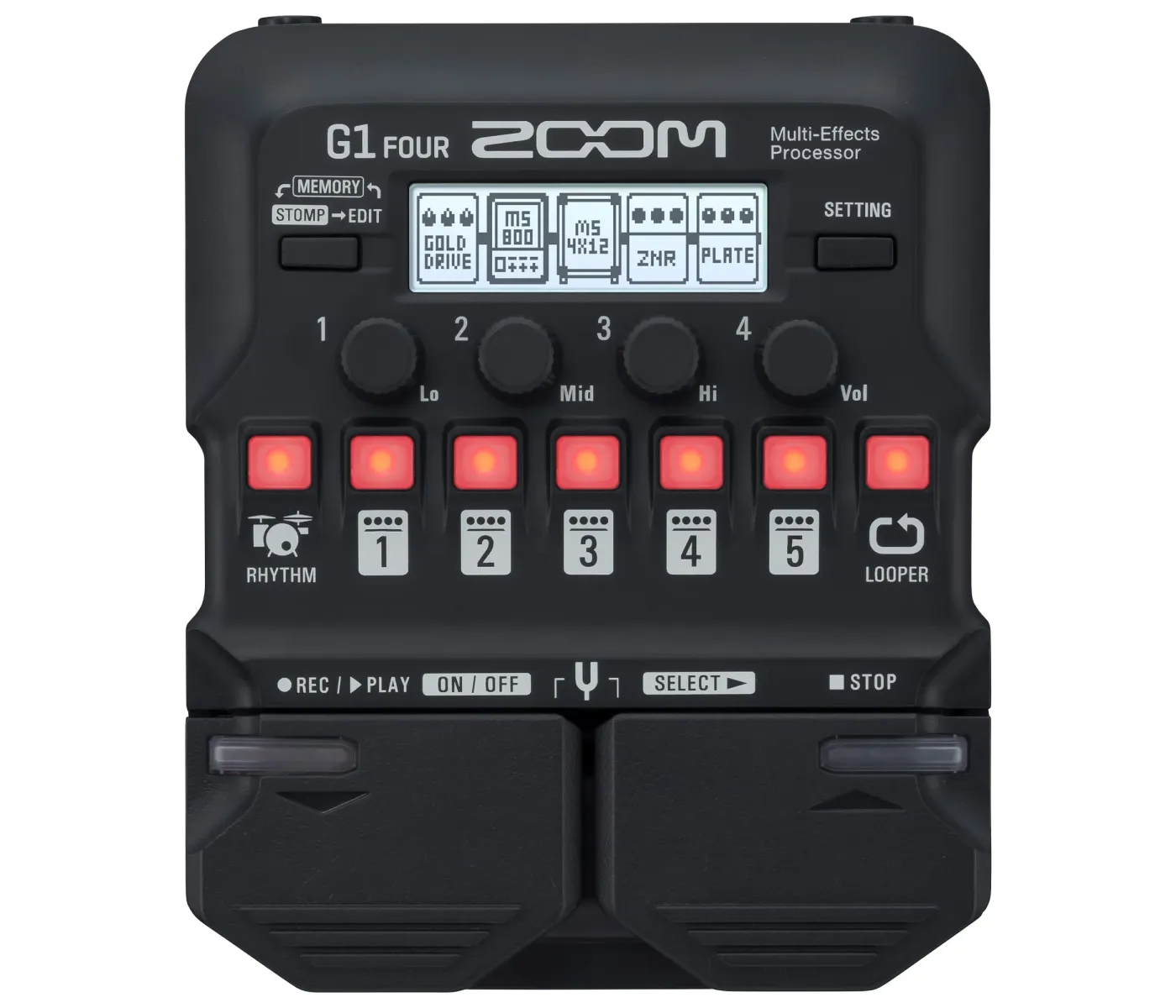 Zoom G1 Four Multi Effects Processor - 2 Years Warranty