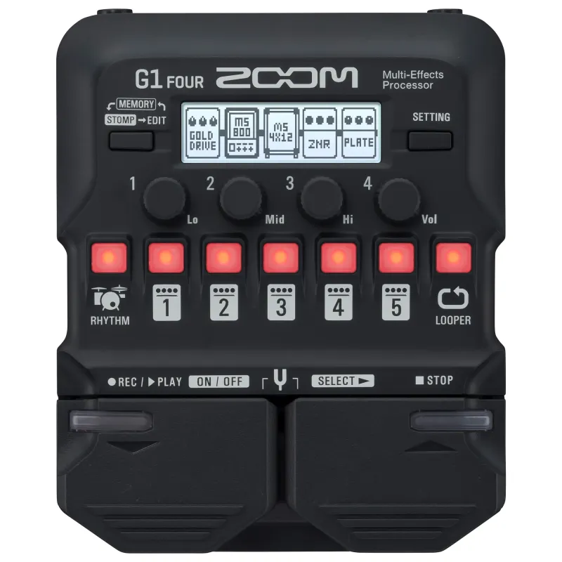 Zoom G1 Four Multi Effects Processor - 2 Years Warranty