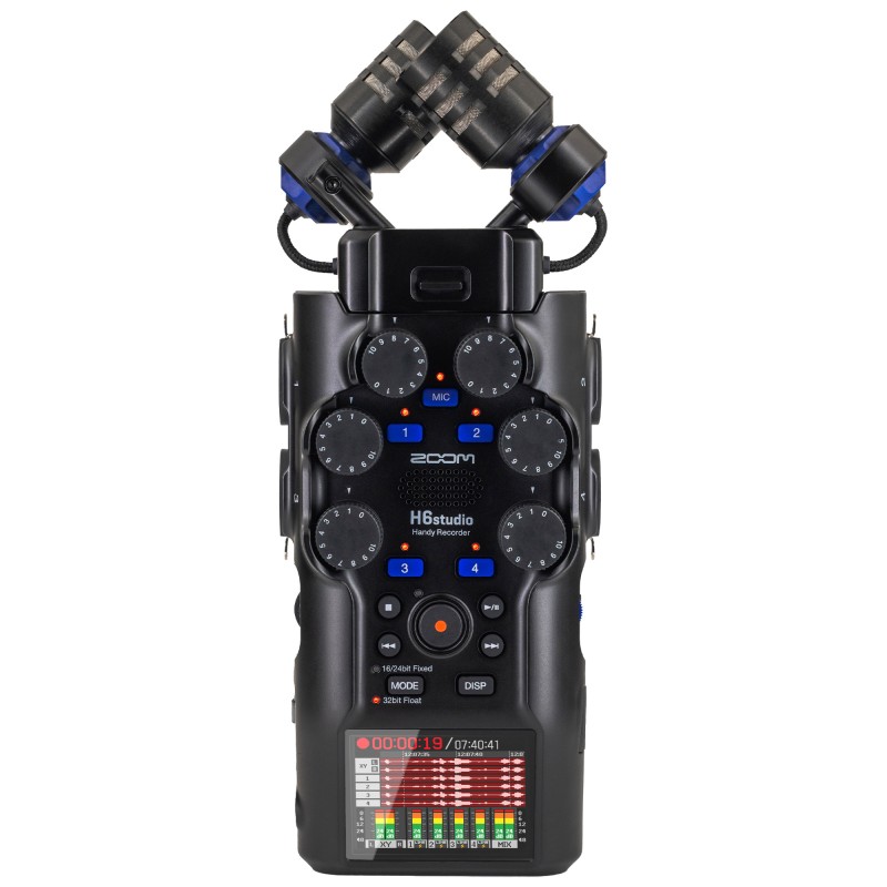 Zoom H6 Studio Handy Recorder- 2 Years Warranty