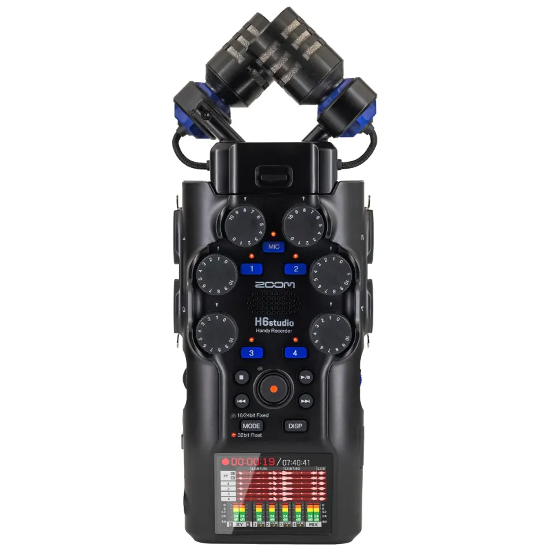 Zoom H6 Studio Handy Recorder- 2 Years Warranty