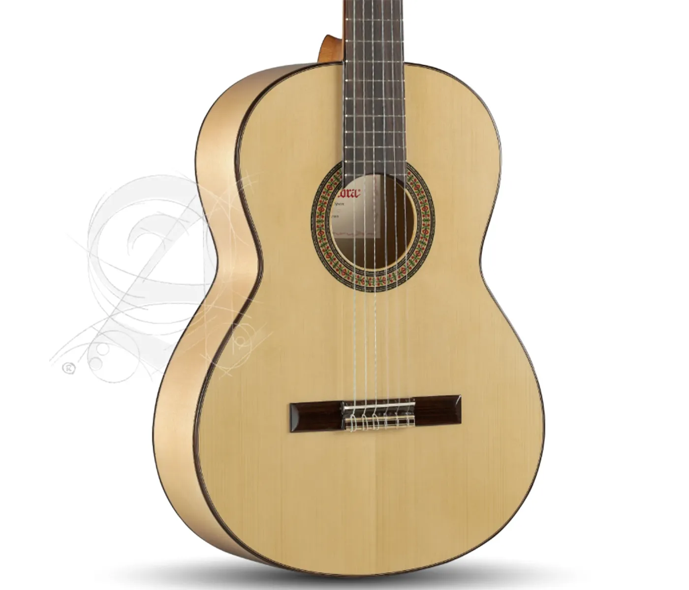 Alhambra 8.206 Flamenco Pure C/Golpeador Guitar 3F - Natural