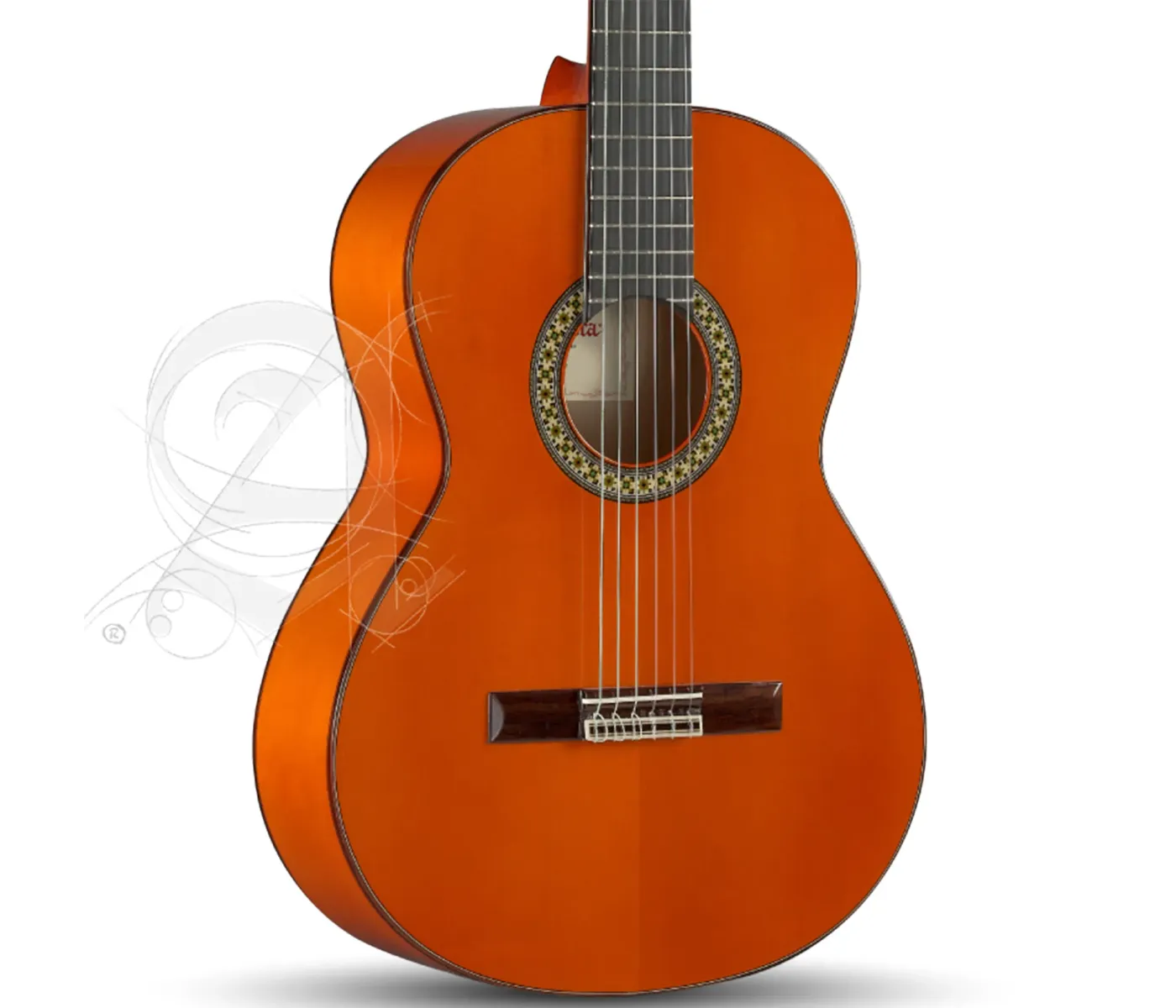 Alhambra 8.209 Flamenco Guitar 4F-PURE - Orange