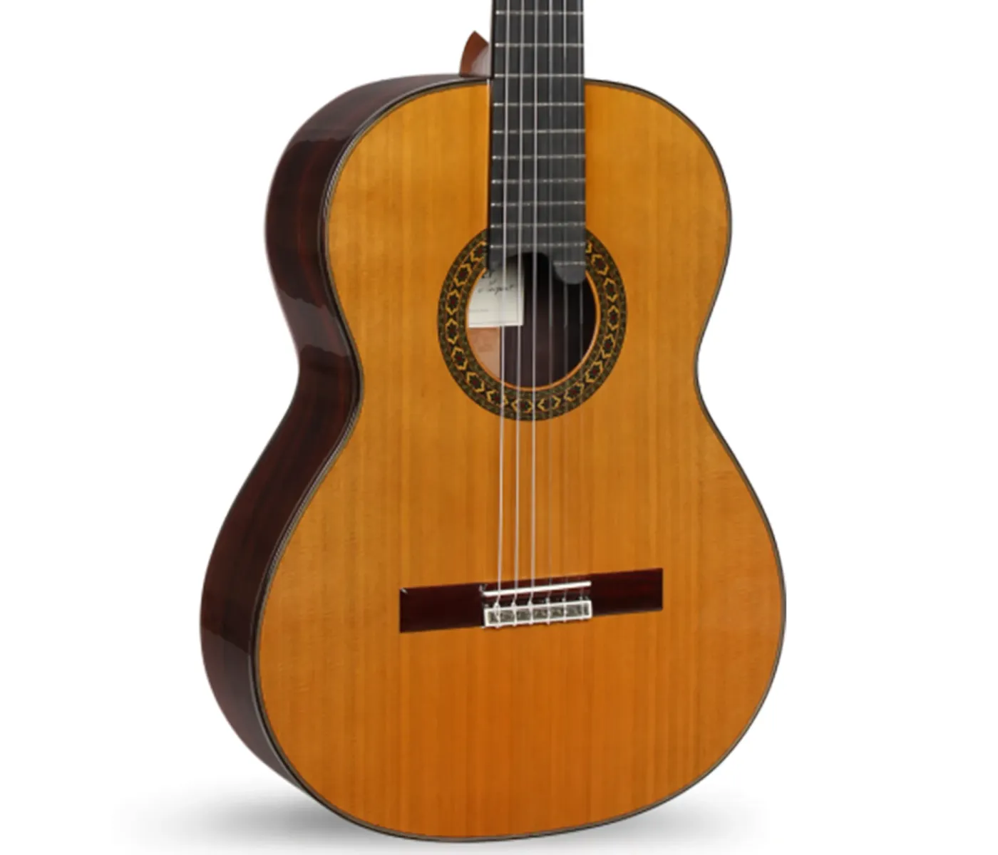 Alhambra 297 Classical Guitar Luthier India Montcabrer Signature guitars - Solid Indian Rosewood / Solid Cedar