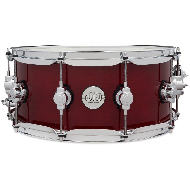 DW Drums Design Series Snare 6x14 Design - Cherry Stain