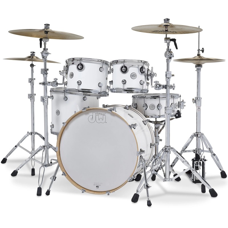 DW Drums DDLG2214WH Design Series 5-Piece Shell Pack - Gloss White