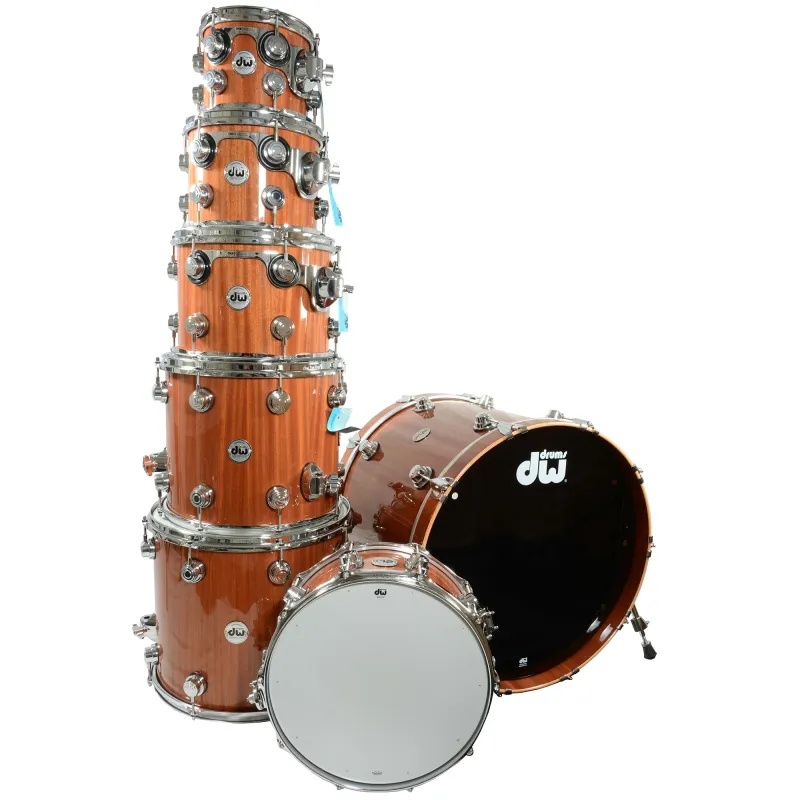 DW Drums DRNCHE/MHGTTCSC Collector's Series 7-Piece Shell Pack - Mahogany Lacquer - Cymbals & Hardware Not Included