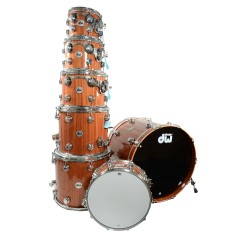 DW Drums DRNCHE/MHGTTCSC Collector's Series 7-Piece Shell Pack - Mahogany Lacquer - Cymbals & Hardware Not Included