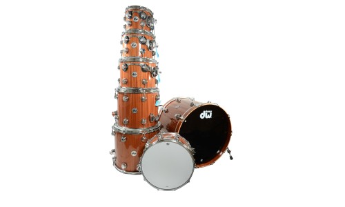 DW Drums DRNCHE/MHGTTCSC Collector's Series 7-Piece Shell Pack - Mahogany Lacquer - Cymbals & Hardware Not Included