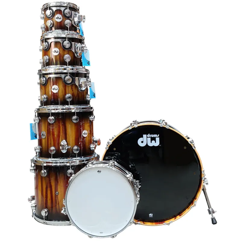 DW Drums DRO6OAK7PTTCSC Collector Series 7-Piece Shell Pack - Exotic Oak - Cymbals & Hardware Not Included