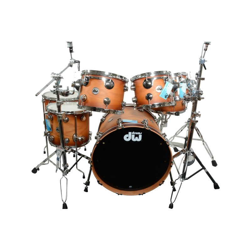 DW Drums DROOAK7PTTCSC Collector Series 7-Piece Shell Pack - Exotic Oak - Cymbals & Hardware Not Included