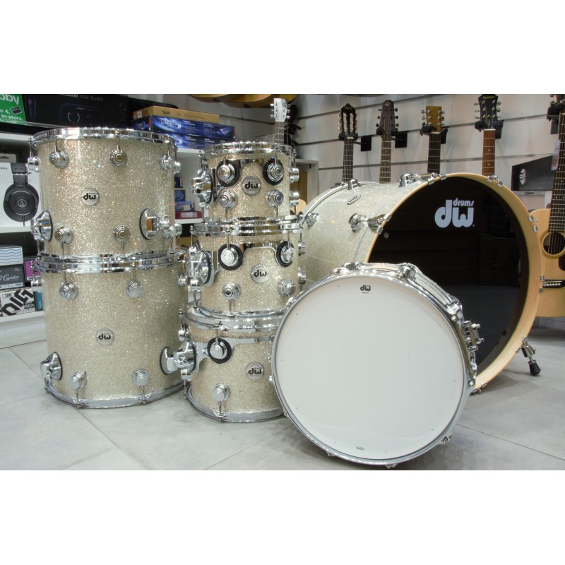 DW Drums DRX-TTCS04 Collector's Series Finish Ply 7-Piece Shell Pack - Broken Glass