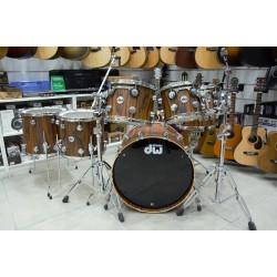 DW Drums DRX6TTCSC Collector's Series Exotic 7-piece Shell Pack - Hard Satin Over Santos Rosewood