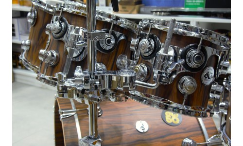 DW Drums DRX6TTCSC Collector's Series Exotic 7-piece Shell Pack - Hard Satin Over Santos Rosewood