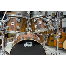 DW Drums DRX6TTCSC Collector's Series Exotic 7-piece Shell Pack - Hard Satin Over Santos Rosewood