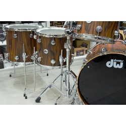 DW Drums DRX6TTCSC Collector's Series Exotic 7-piece Shell Pack - Hard Satin Over Santos Rosewood