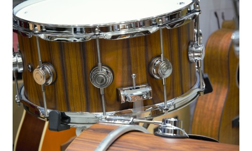 DW Drums DRX6TTCSC Collector's Series Exotic 7-piece Shell Pack - Hard Satin Over Santos Rosewood