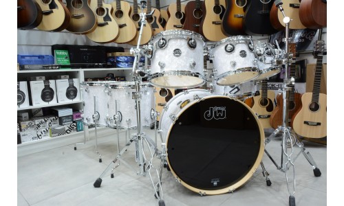 DW Drums DW-PER-WHT.M-7 Performance Series 7-Piece Shell Pack - White Marine Pearl