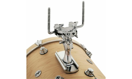 DW Hardware DWCP9900BD 9000 Series Bass Drum Double Tom Mount - Chrome