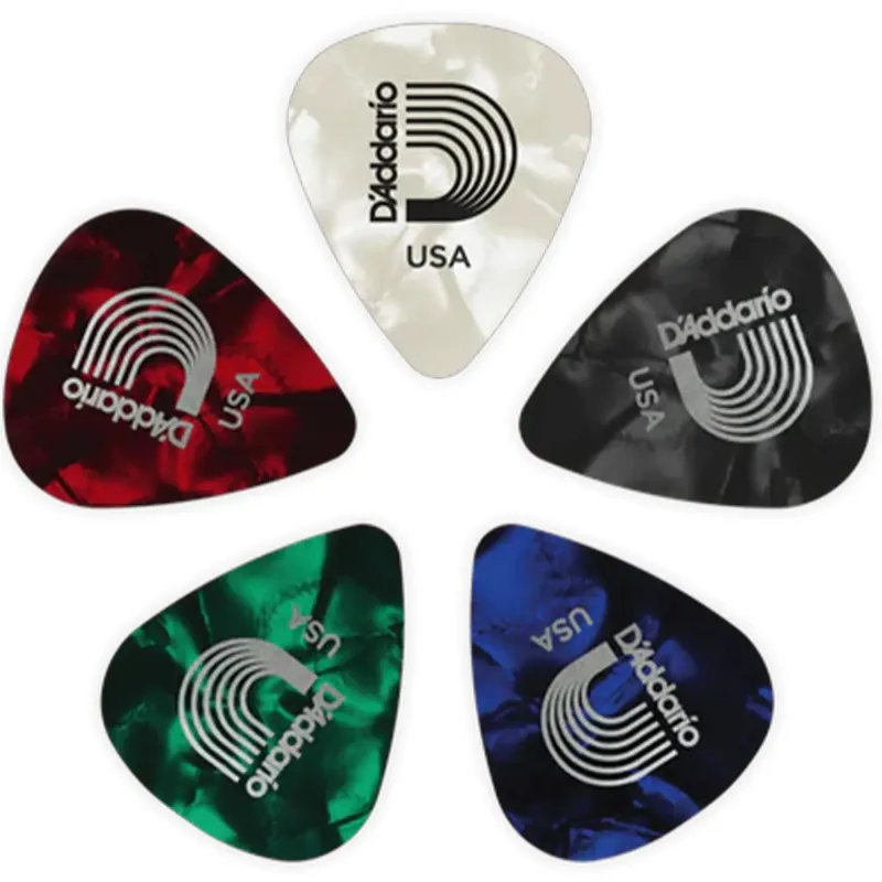D'Addario 1CAP4-10 Classic Pearl Celluloid Assortment Pack Gauge (.70mm) - 10 pieces