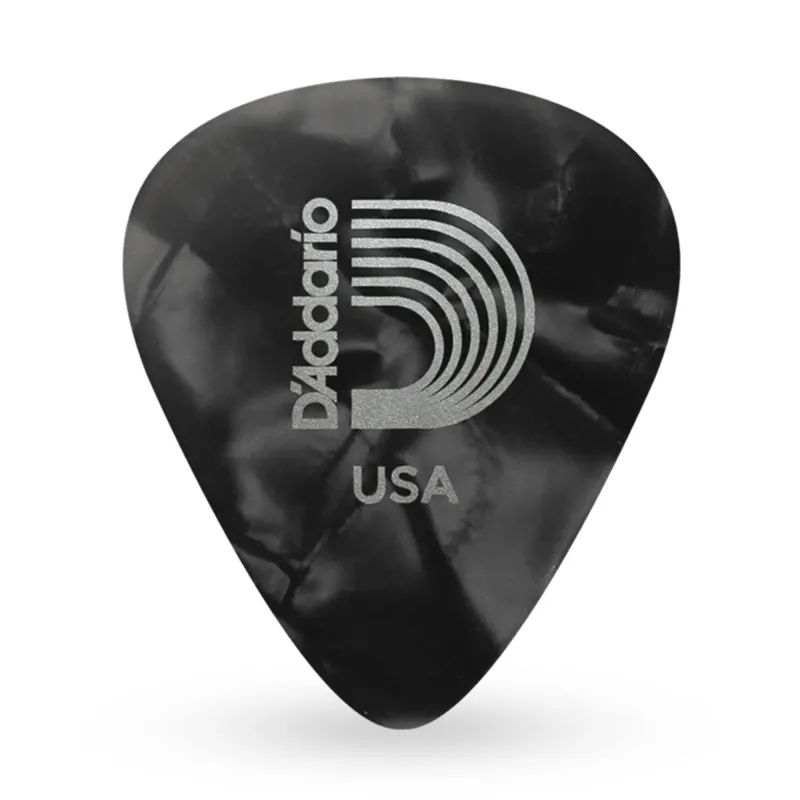 D'Addario 1CBKP6-10 Celluloid Black Pearl Guitar Picks Heavy Gauge (1.00 mm) - 10 pieces D'Addario 1CBKP6-10 Celluloid Black Pearl Guitar Picks Heavy Gauge (1.00 mm) - 10 pieces