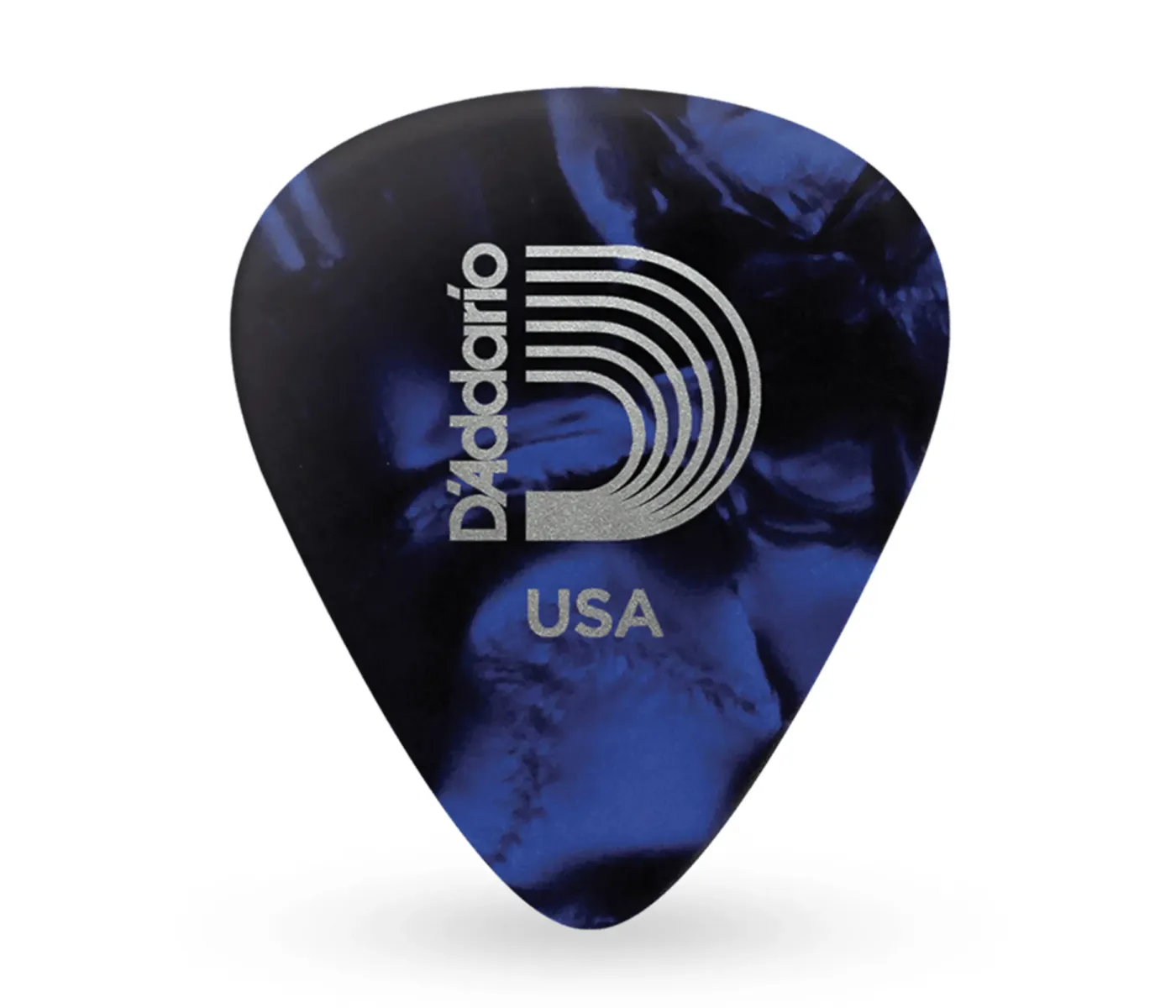 D'Addario 1CBUP2-10 Blue Pearl Celluloid Guitar Picks Light Gauge (.50mm) - 10 pieces