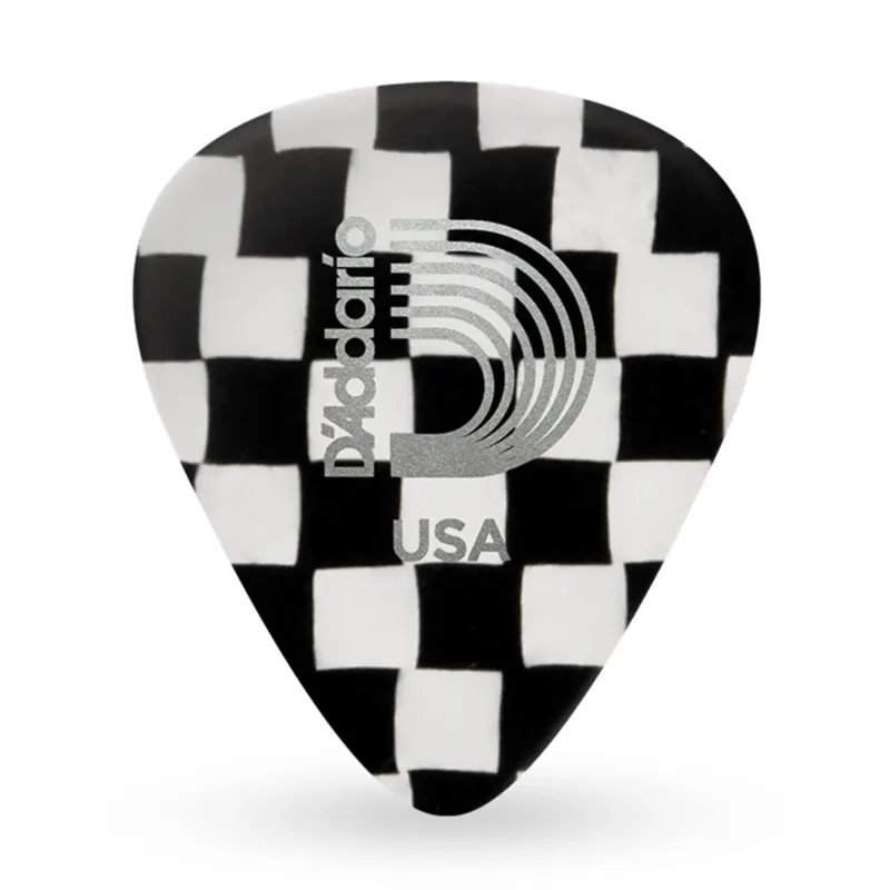 D'Addario 1CCB2-10 Checkerboard Guitar Picks Light Gauge (.50mm) - 10 pieces D'Addario 1CCB2-10 Checkerboard Guitar Picks Light Gauge (.50mm) - 10 pieces