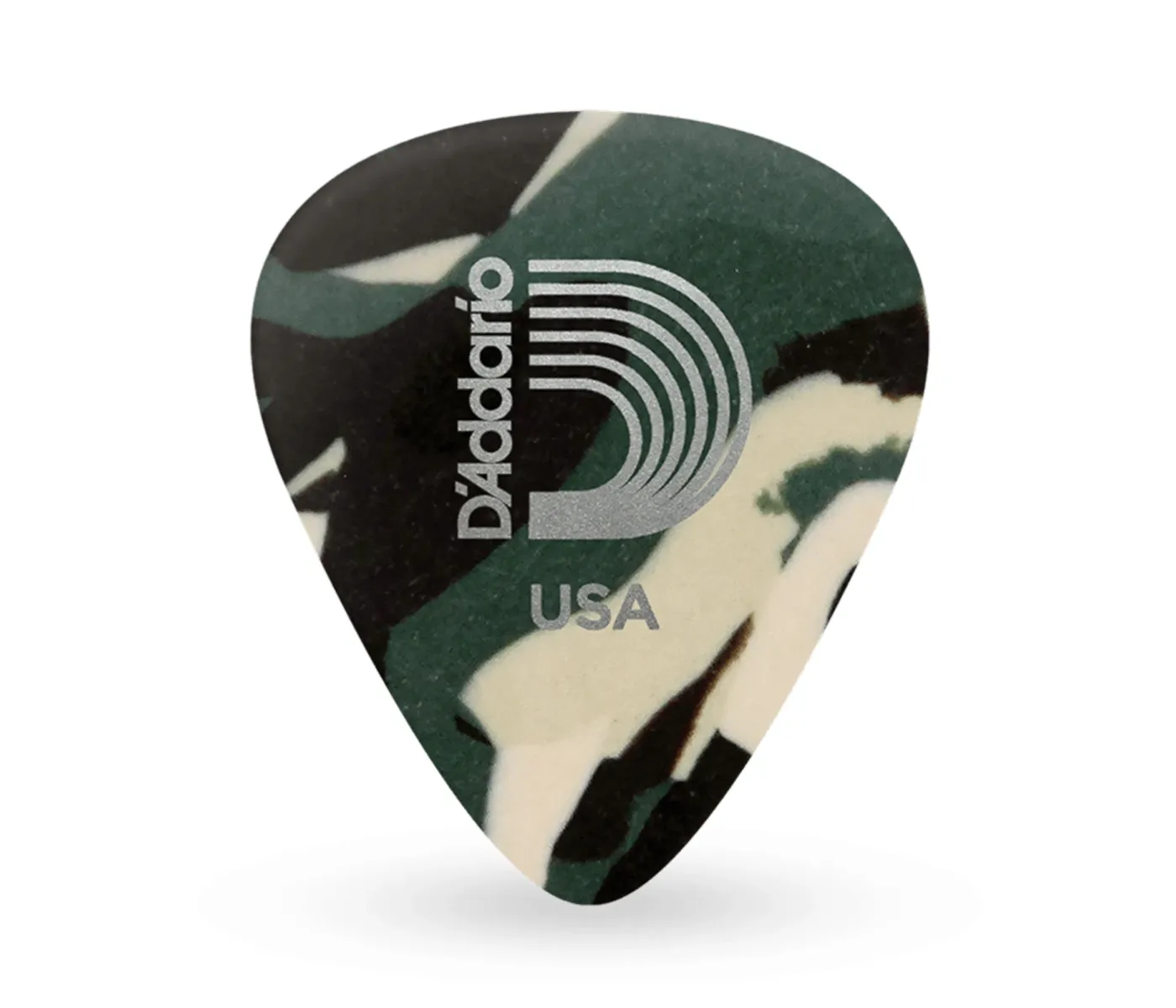 D'Addario 1CCF2-10 Classic Celluloid Camouflage Guitar Picks Light Gauge (.50mm) - 10 pieces
