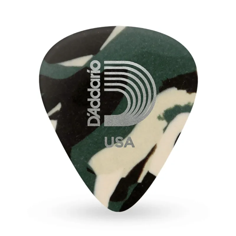 D'Addario 1CCF2-10 Classic Celluloid Camouflage Guitar Picks Light Gauge (.50mm) - 10 pieces D'Addario 1CCF2-10 Classic Celluloid Camouflage Guitar Picks Light Gauge (.50mm) - 10 pieces