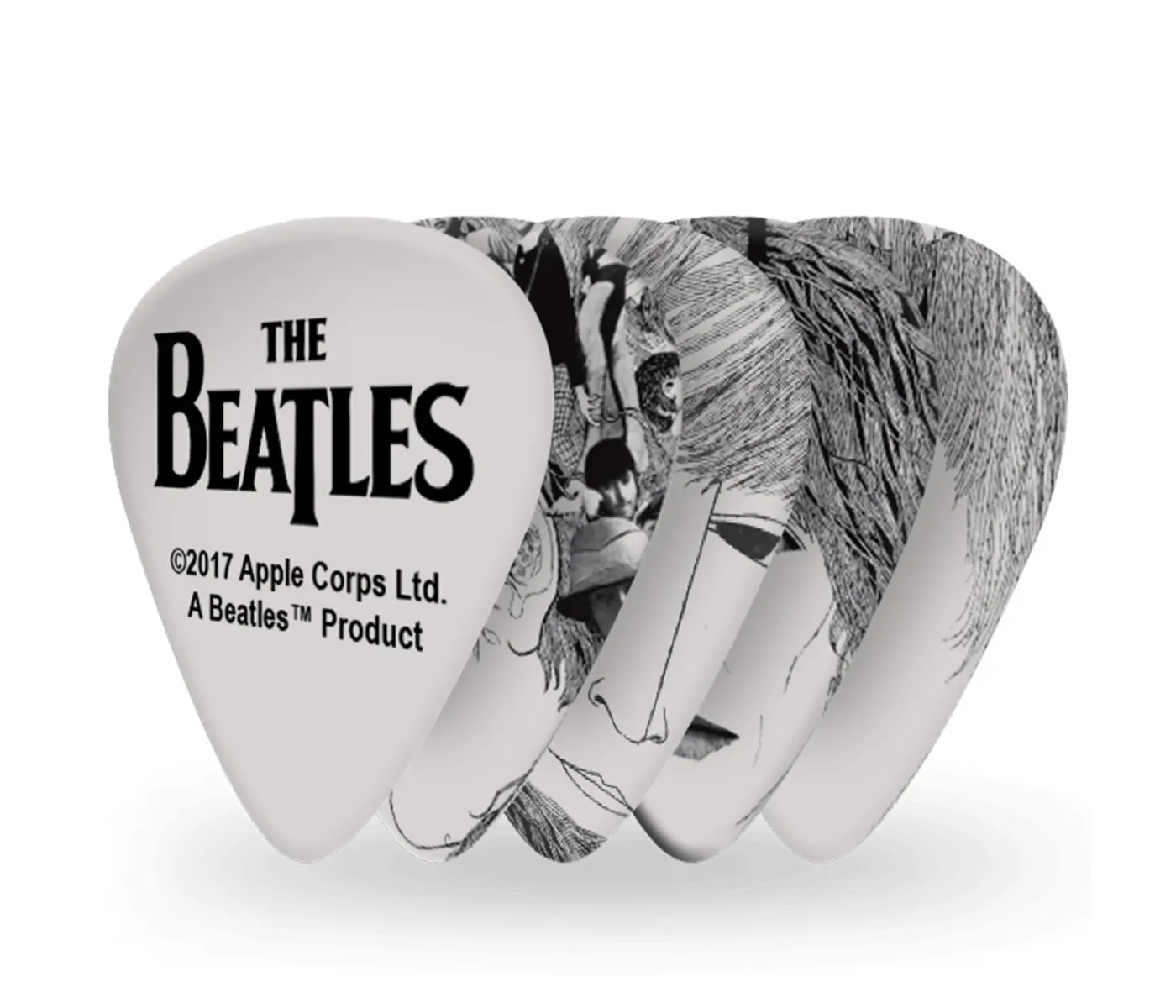 D'Addario 1CWH2-10B1 The Beatles "Revolver" Guitar Picks Thin Gauge (.50mm) - 10 pieces