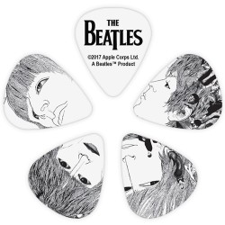 D'Addario 1CWH2-10B1 The Beatles "Revolver" Guitar Picks Thin Gauge (.50mm) - 10 pieces