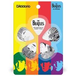 D'Addario 1CWH2-10B1 The Beatles "Revolver" Guitar Picks Thin Gauge (.50mm) - 10 pieces