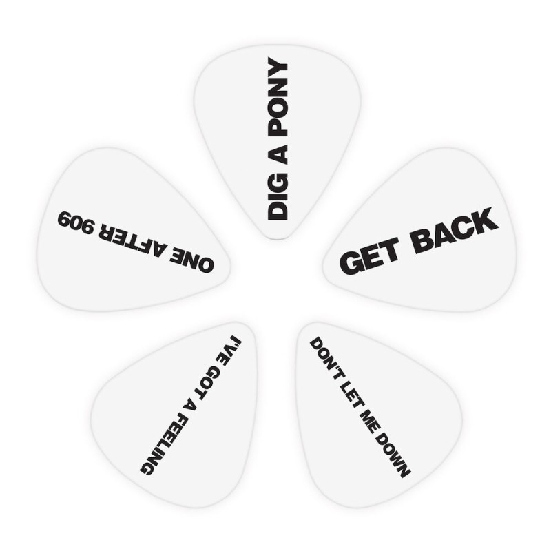 D'Addario 1CWH2-10B8 Beatles Get Back Guitar Picks Light Gauge (.50mm) - 10 pieces