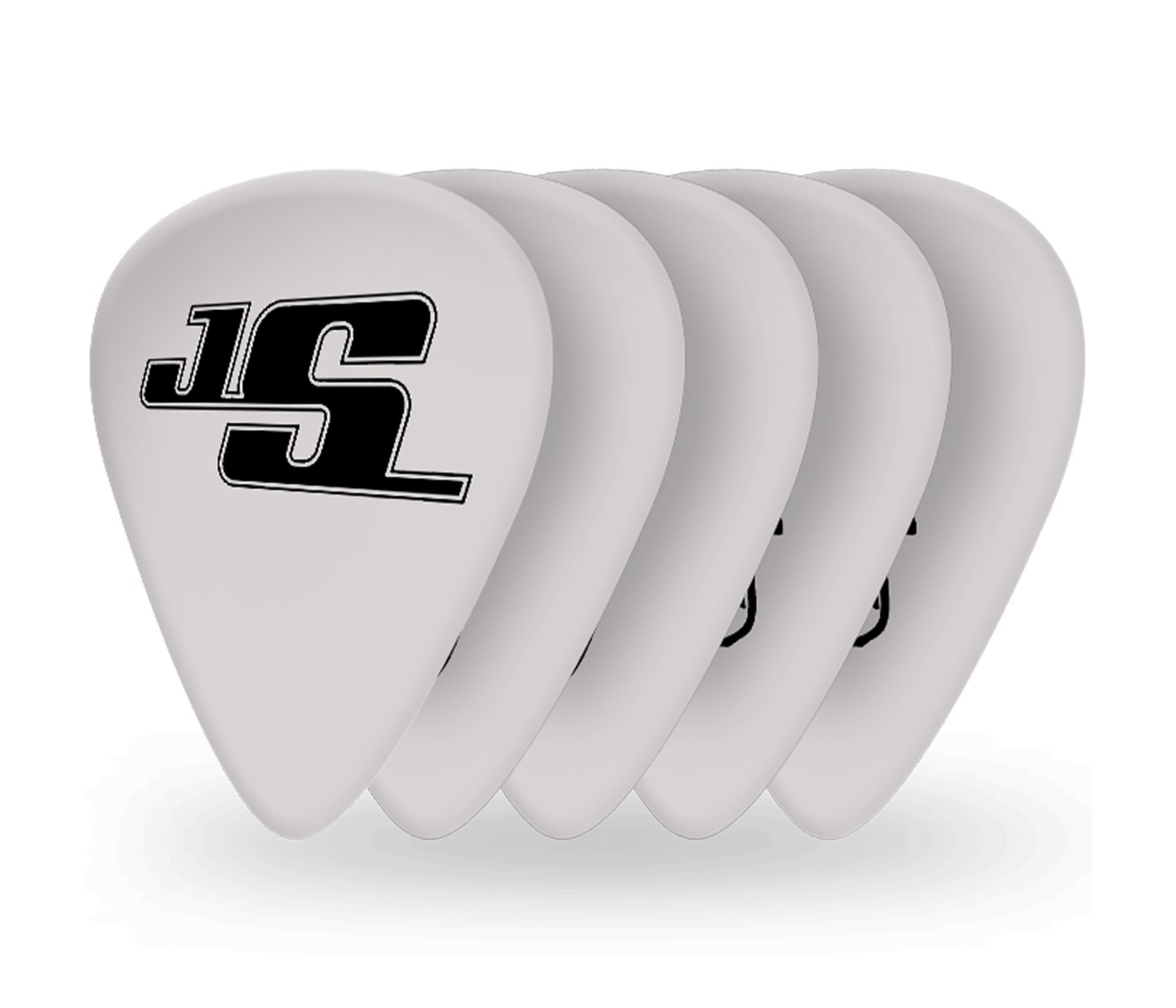 D'Addario 1CWH2-10JS Planet Waves Joe Satriani Light Gauge (.50mm) Guitar Picks White - 5 pieces