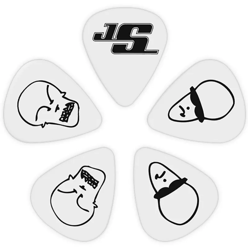 D'Addario 1CWH2-10JS Planet Waves Joe Satriani Light Gauge (.50mm) Guitar Picks White - 5 pieces