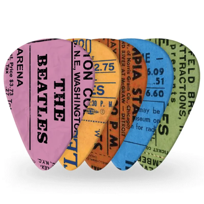 D'Addario 1CWH4-10B11 Beatles 1964 Tour Ticket Stub Guitar Picks Medium Gauge (.70mm) - 10 pieces D'Addario 1CWH4-10B11 Beatles 1964 Tour Ticket Stub Guitar Picks Medium Gauge (.70mm) - 10 pieces