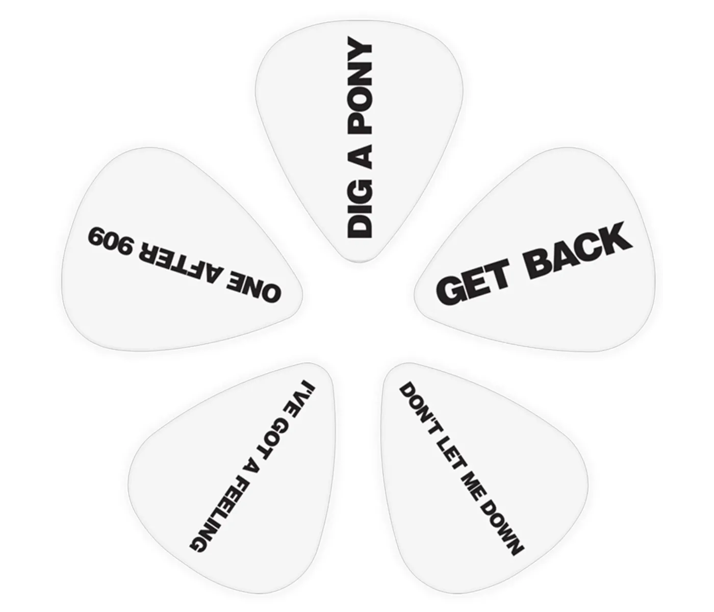 D'Addario 1CWH4-10B8 Beatles Get Back Guitar Picks Medium Gauge (.70mm) - 10 pieces