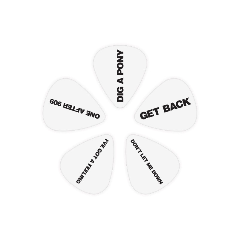 D'Addario 1CWH4-10B8 Beatles Get Back Guitar Picks Medium Gauge (.70mm) - 10 pieces