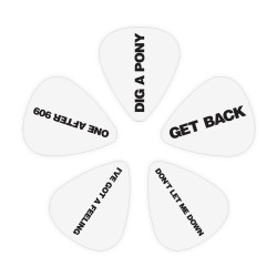 D'Addario 1CWH6-10B8 Beatles Get Back Guitar Picks Heavy Gauge (1.0mm) - 10 pieces