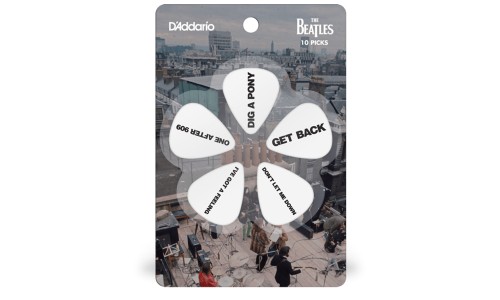 D'Addario 1CWH6-10B8 Beatles Get Back Guitar Picks Heavy Gauge (1.0mm) - 10 pieces