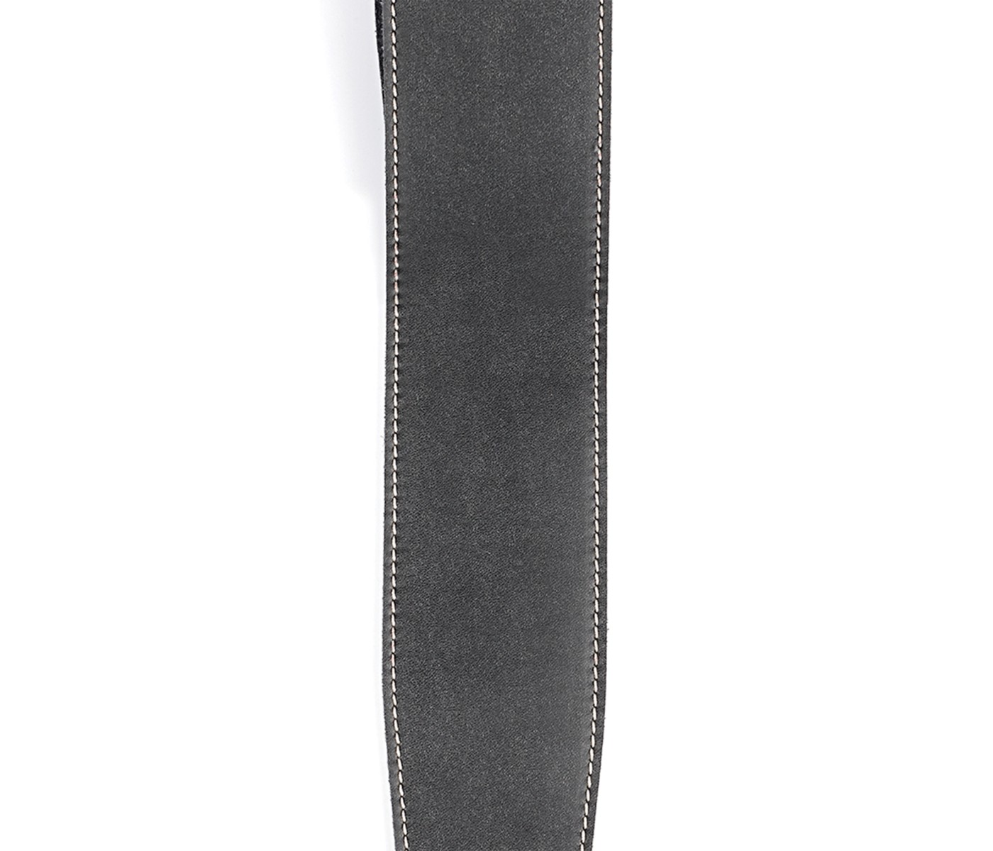 D'Addario 25LS00-DX 2.5-inch Classic Leather Guitar Strap with Stitching - Black