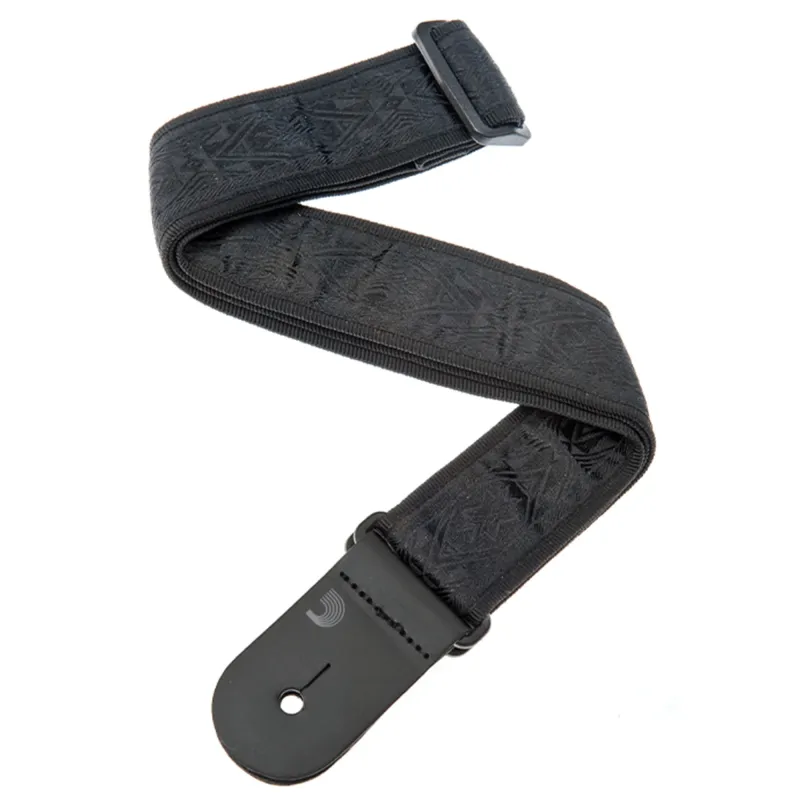D'Addario 50B01 Nylon Woven Guitar Strap - Black Satin D'Addario 50B01 Nylon Woven Guitar Strap - Black Satin