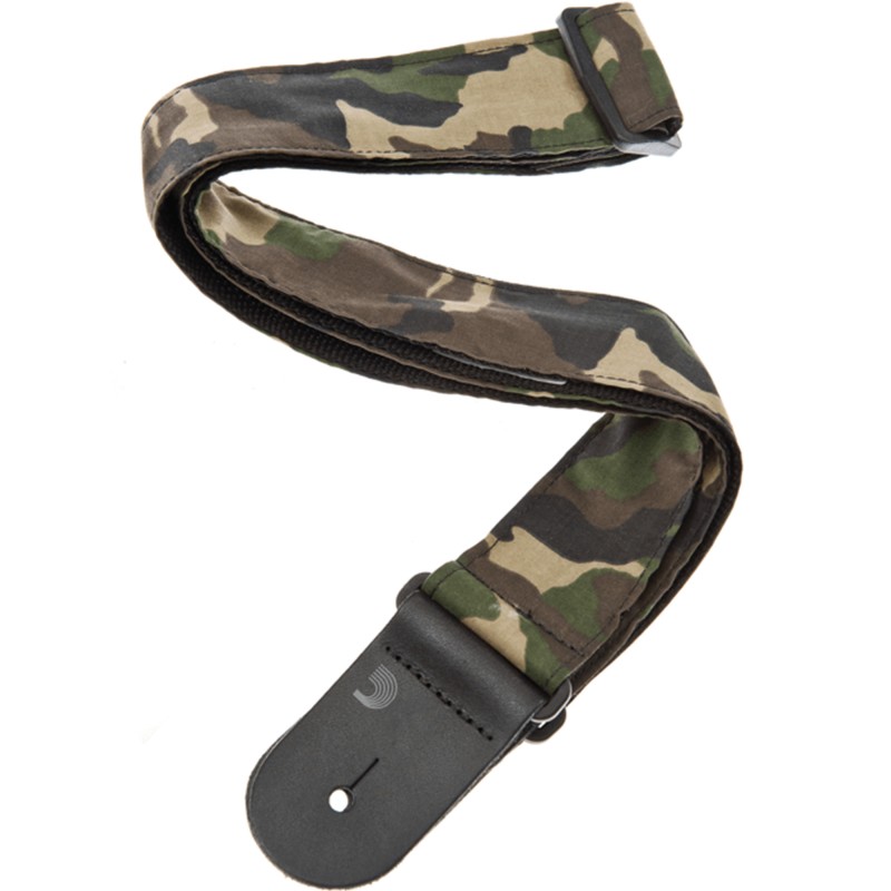 D'Addario 50G04 Nylon Woven Guitar Strap - Camouflage