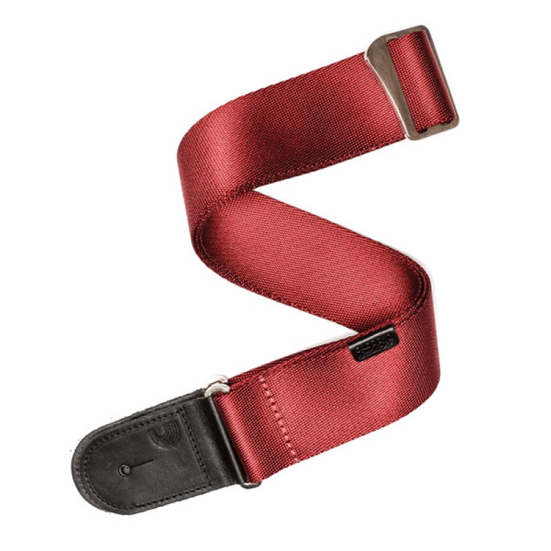 D'Addario 50PRW01 Premium Woven Guitar Strap - Red