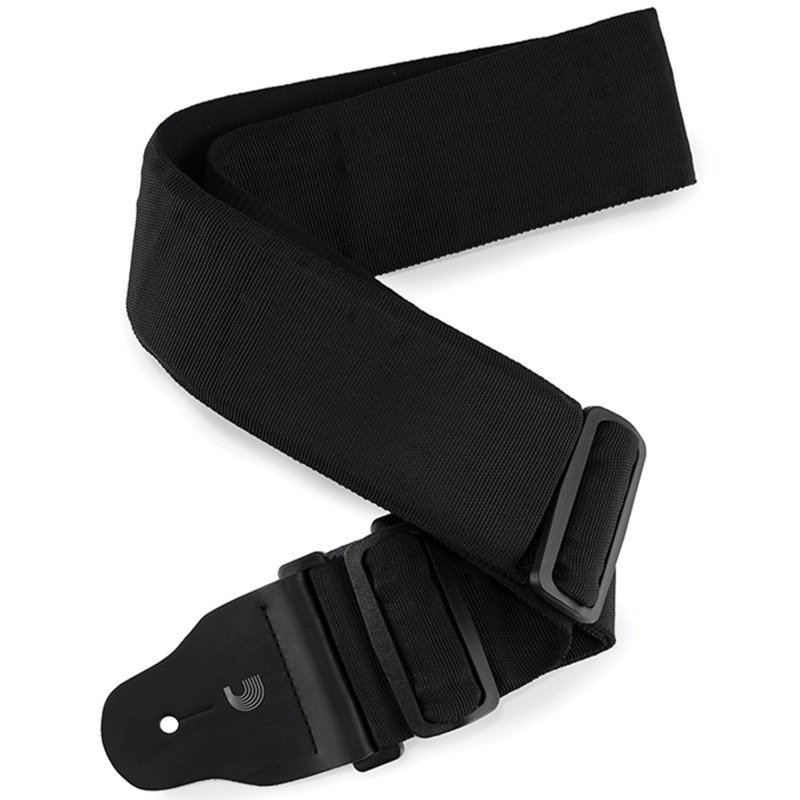 D'Addario 74T000 Polypro Padded Bass Guitar Strap - Black