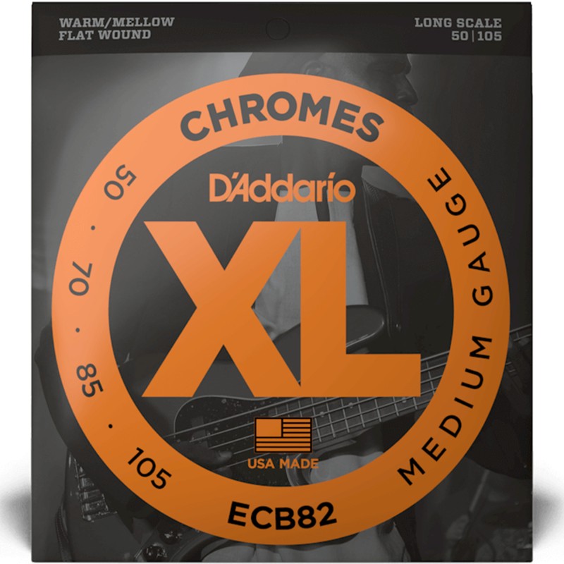 D'Addario ECB82 Chromes Long Scale Bass Strings Medium - 50-105