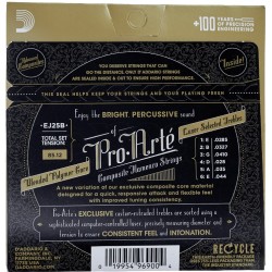 D'Addario EJ25B  Pro-Arte Black Nylon Composite Flamenco Guitar Strings - Black Nylon