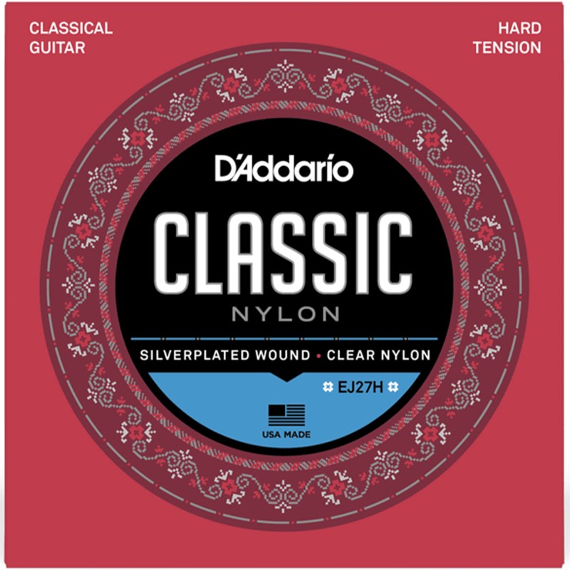 D'Addario EJ27H Nylon Student Classical Guitar String - Hard Tension