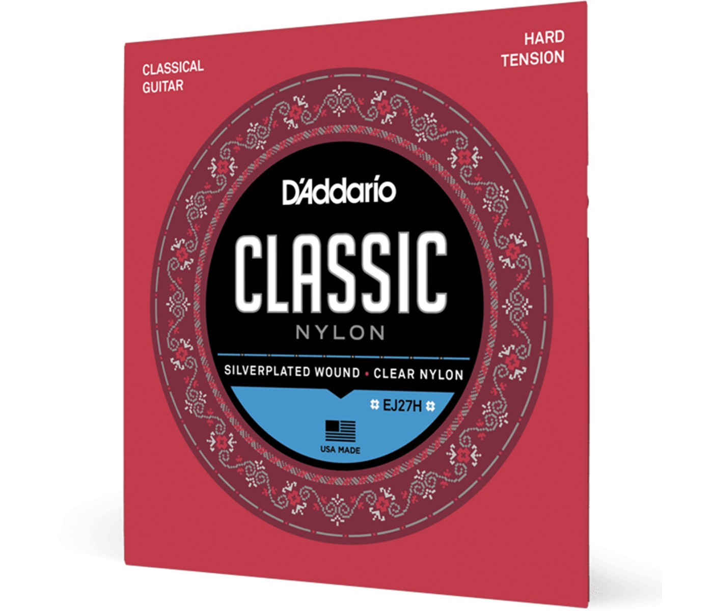 D'Addario EJ27H Nylon Student Classical Guitar String - Hard Tension